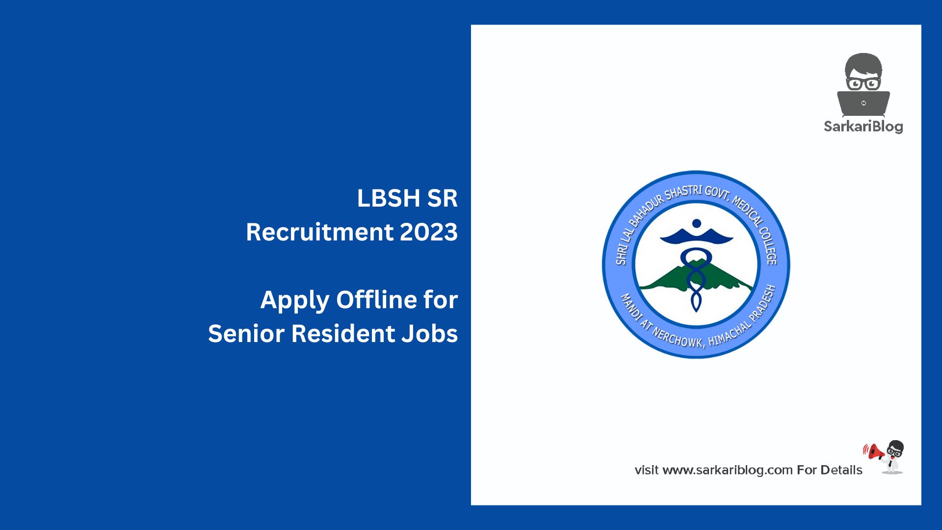 LBSH SR Recruitment 2023