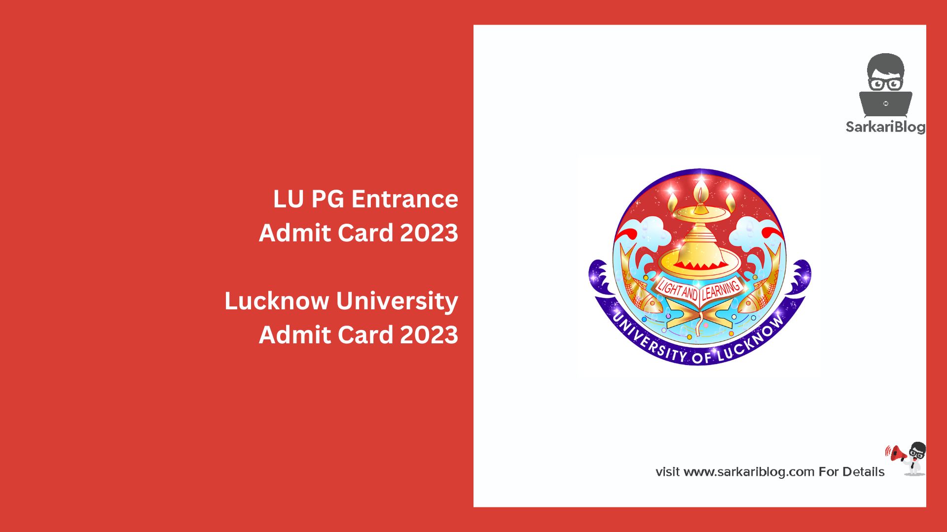LU PG Entrance Admit Card 2023