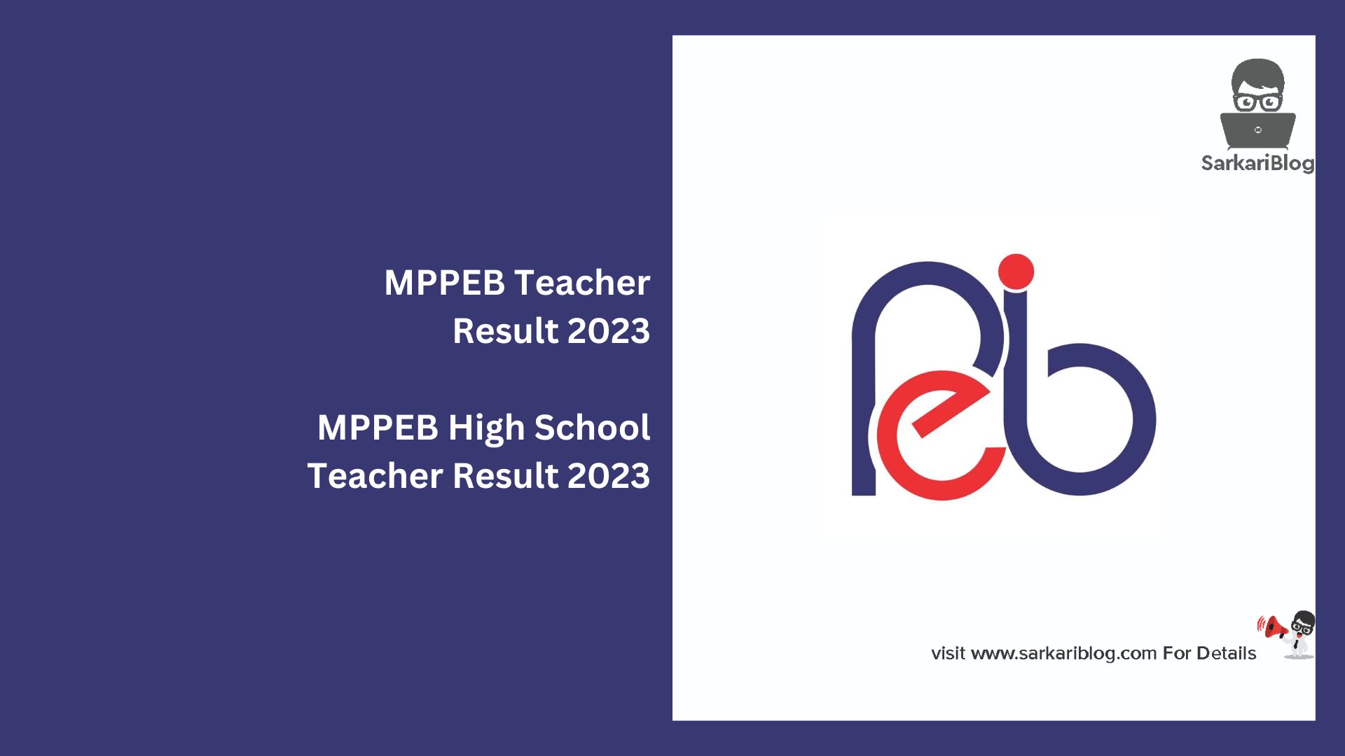 MPPEB Teacher Result 2023