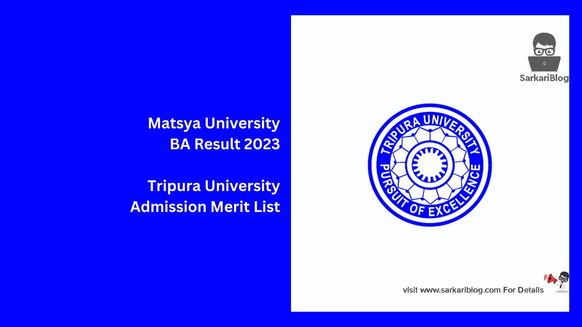 Tripura University UG Merit List 2023