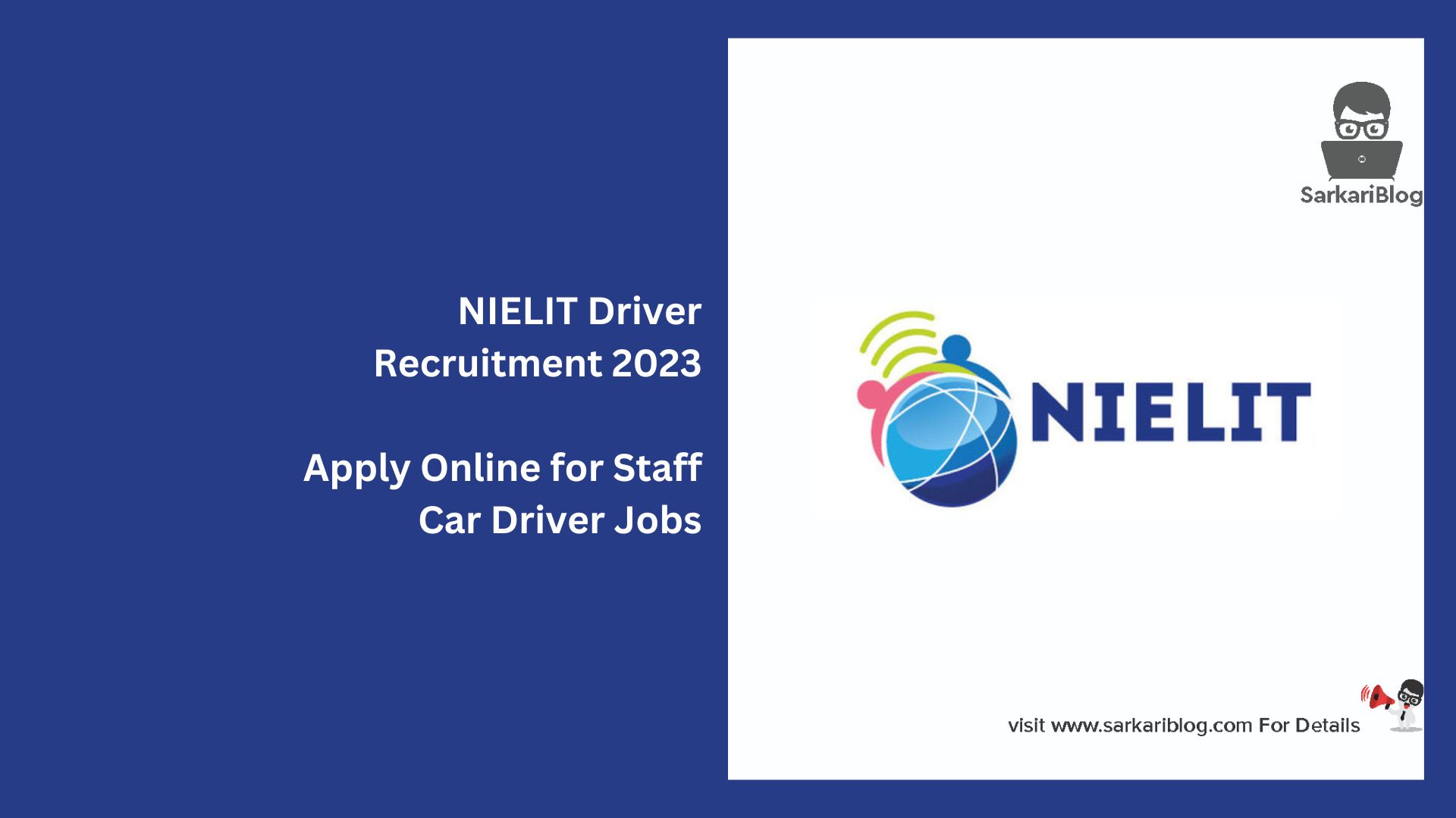 NIELIT Driver Recruitment 2023