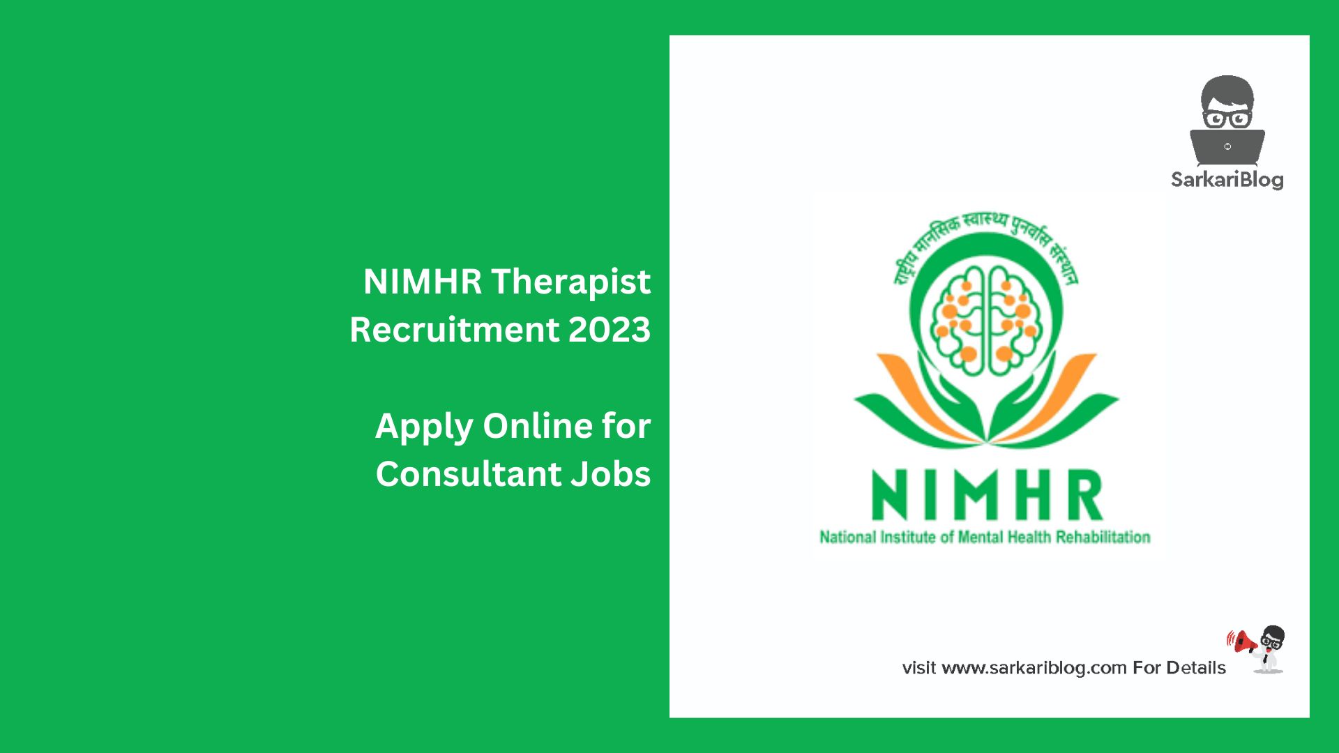 NIMHR Therapist Recruitment 2023