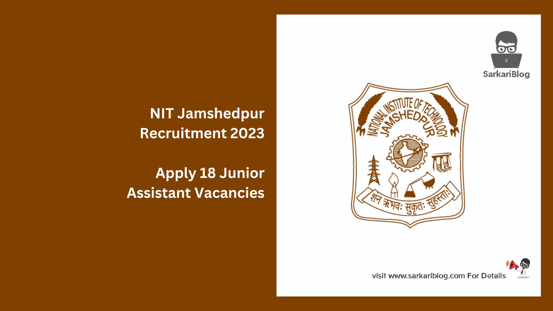 NIT Jamshedpur Recruitment 2023