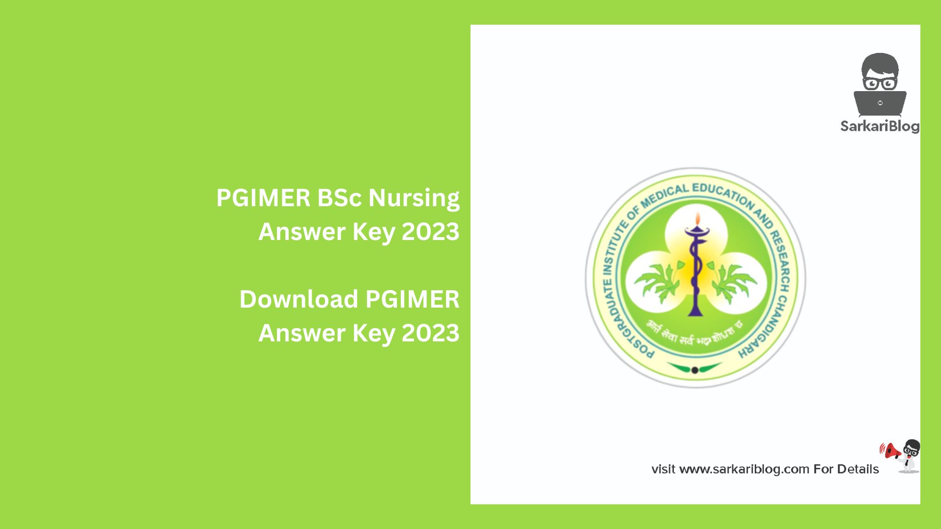 PGIMER BSc Nursing Answer Key 2023