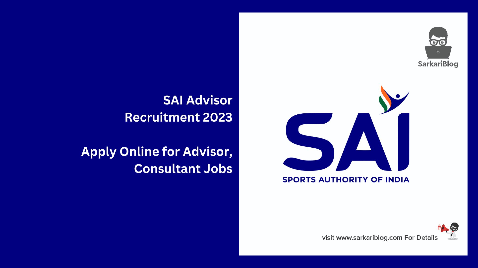 SAI Advisor Recruitment 2023