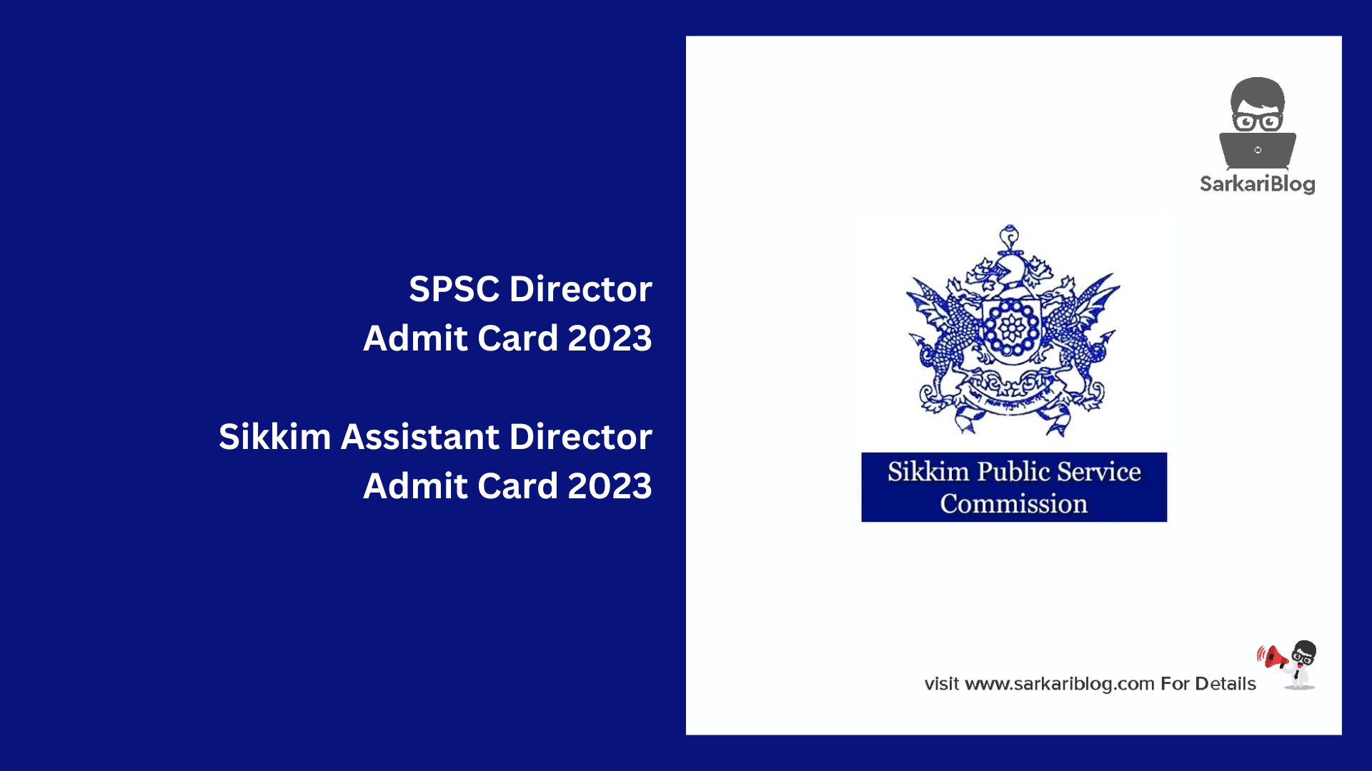 SPSC Director Admit Card 2023