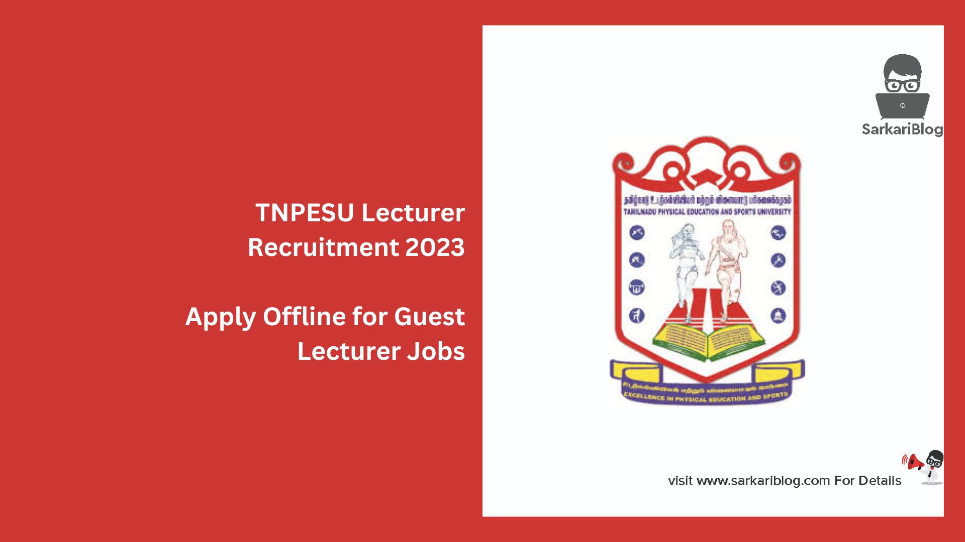 TNPESU Lecturer Recruitment 2023