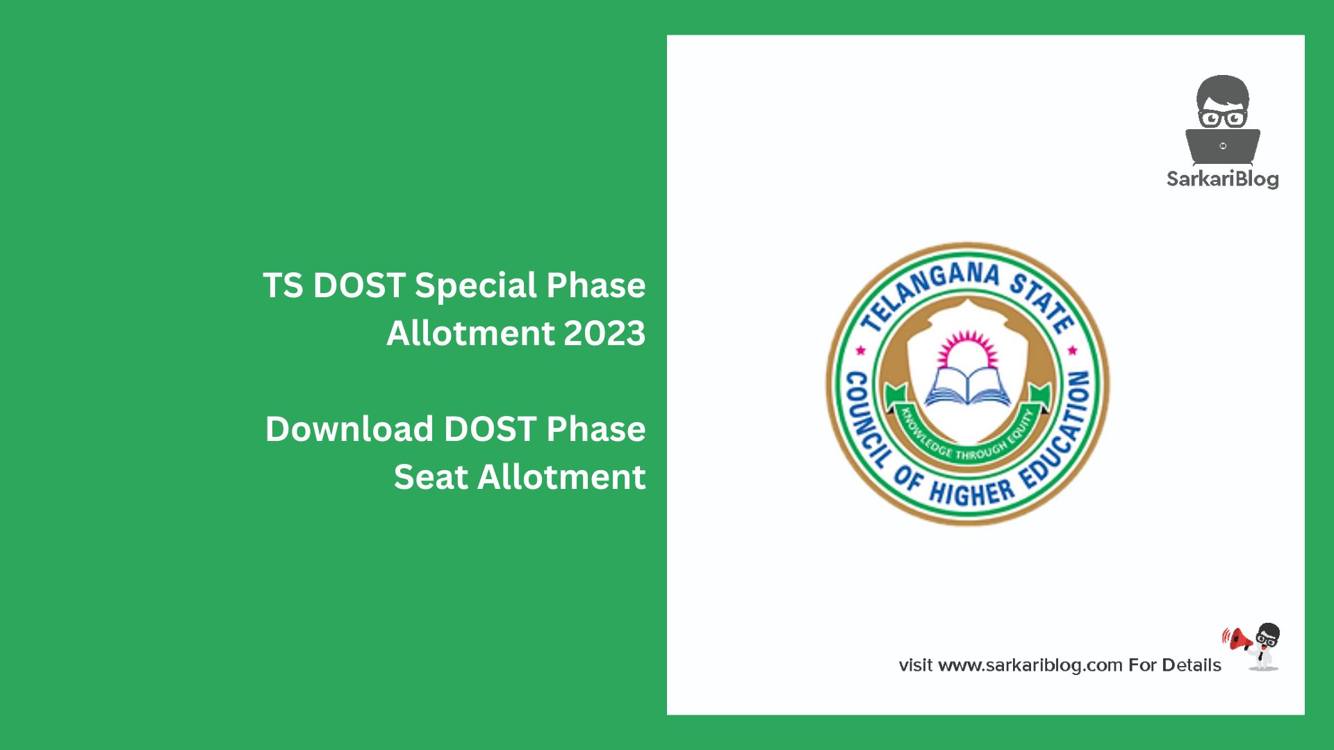 TS DOST Special Phase Allotment 2023