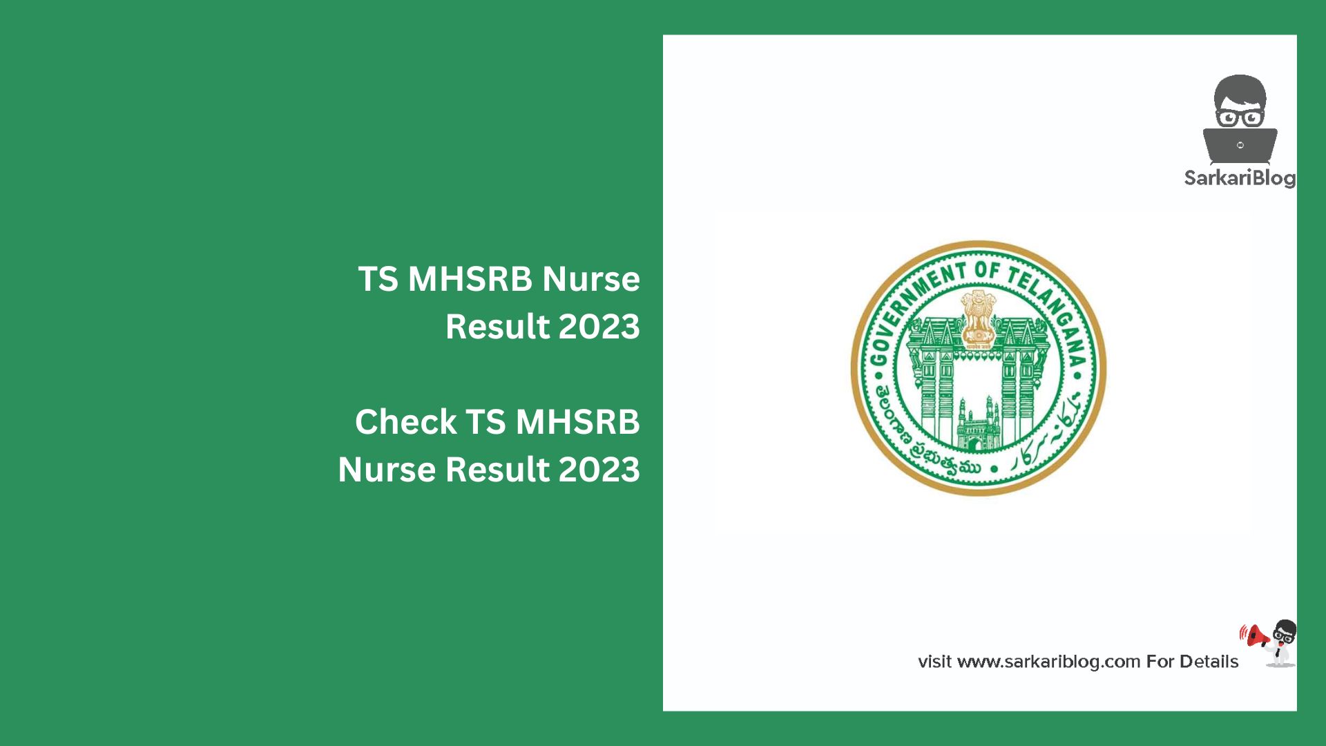 TS MHSRB Nurse Result 2023