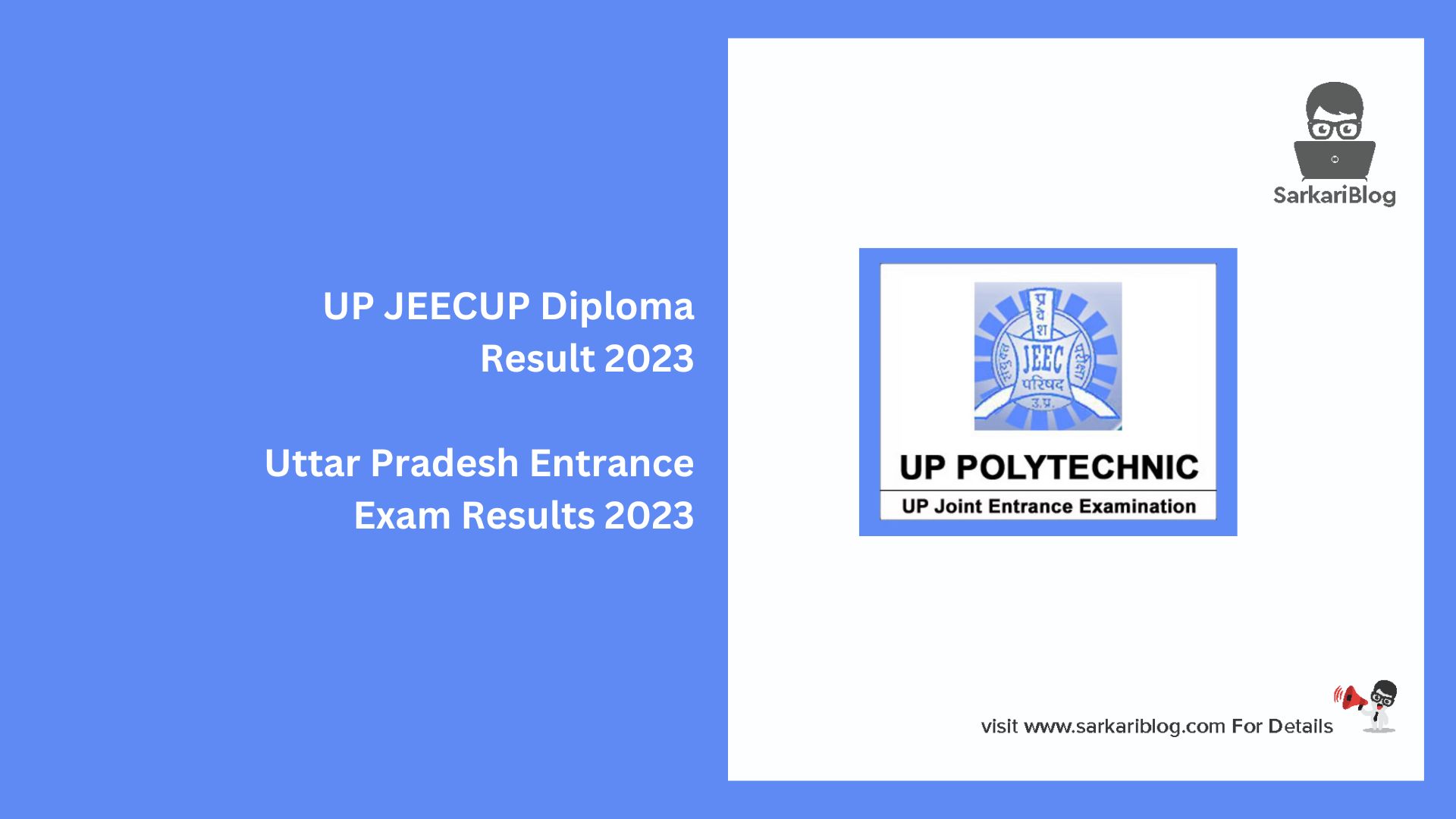 UP JEECUP Diploma Result 2023