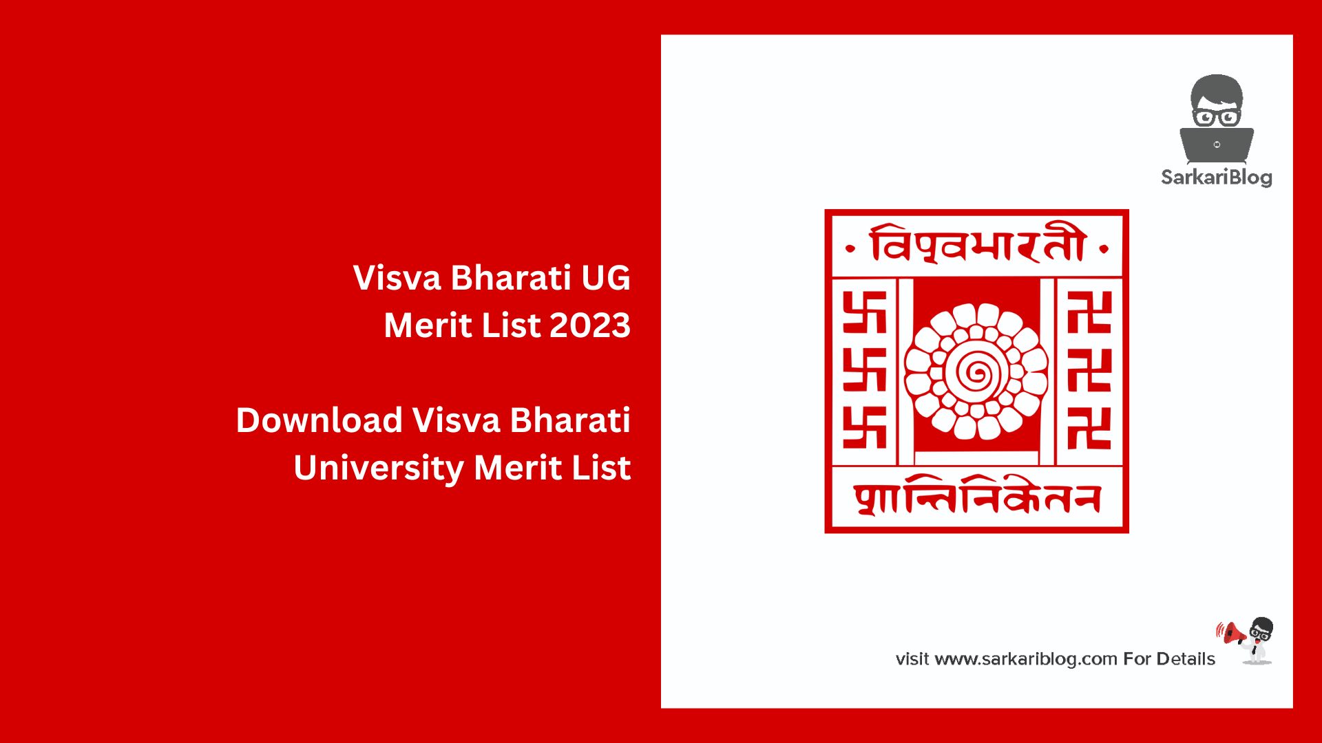 Visva Bharati UG Merit List 2023