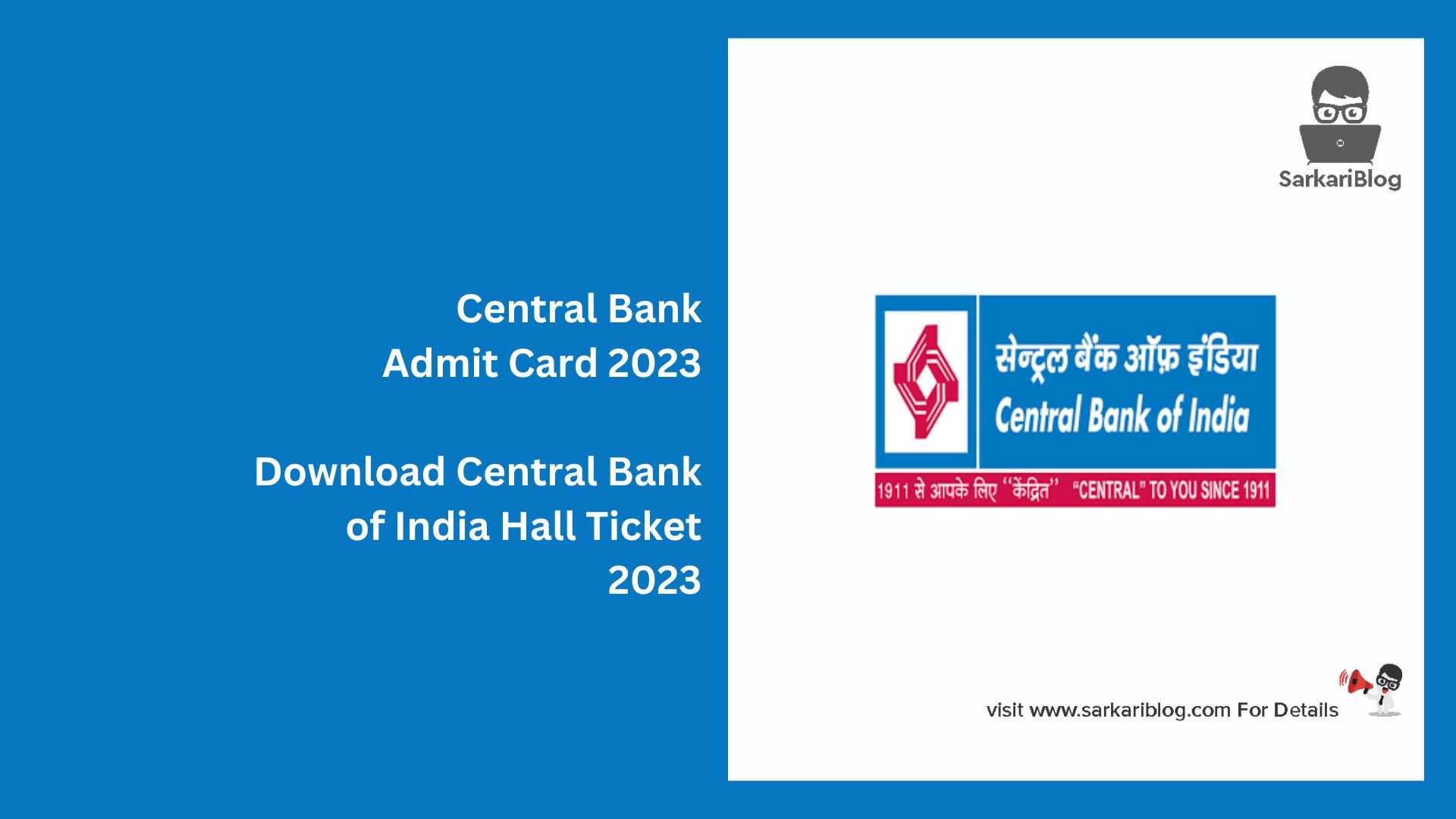 Central Bank Admit Card 2023