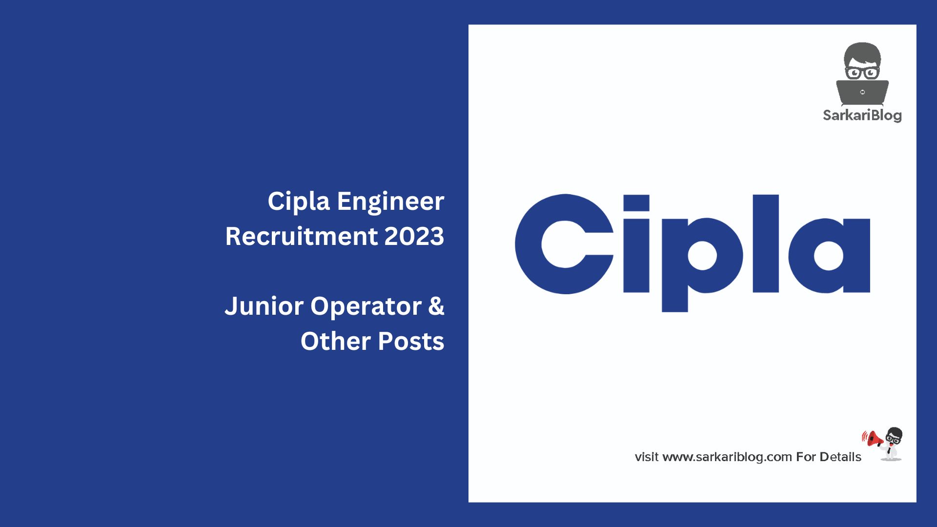 Cipla Engineer Recruitment 2023