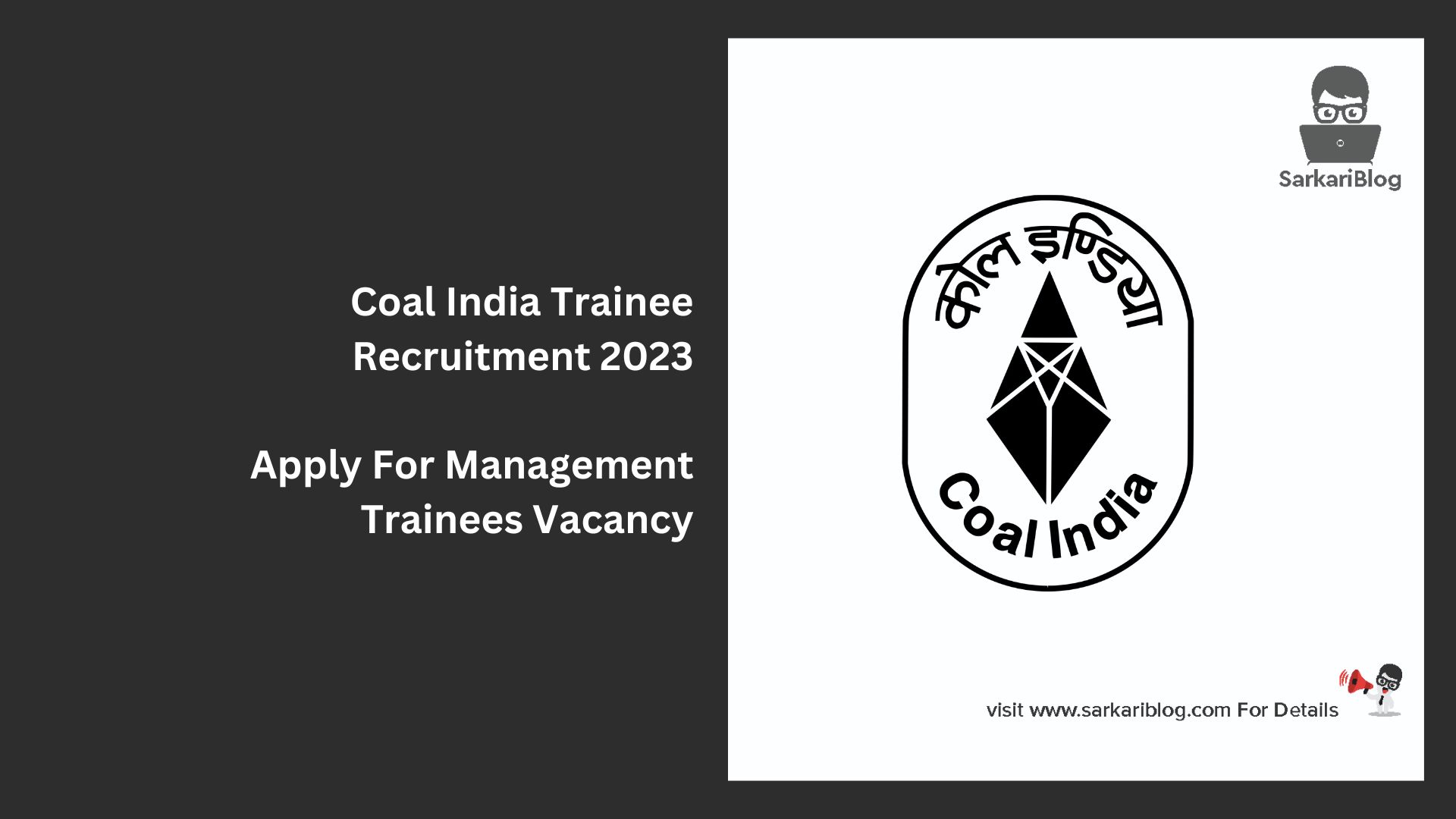 Coal India Trainee Recruitment 2023