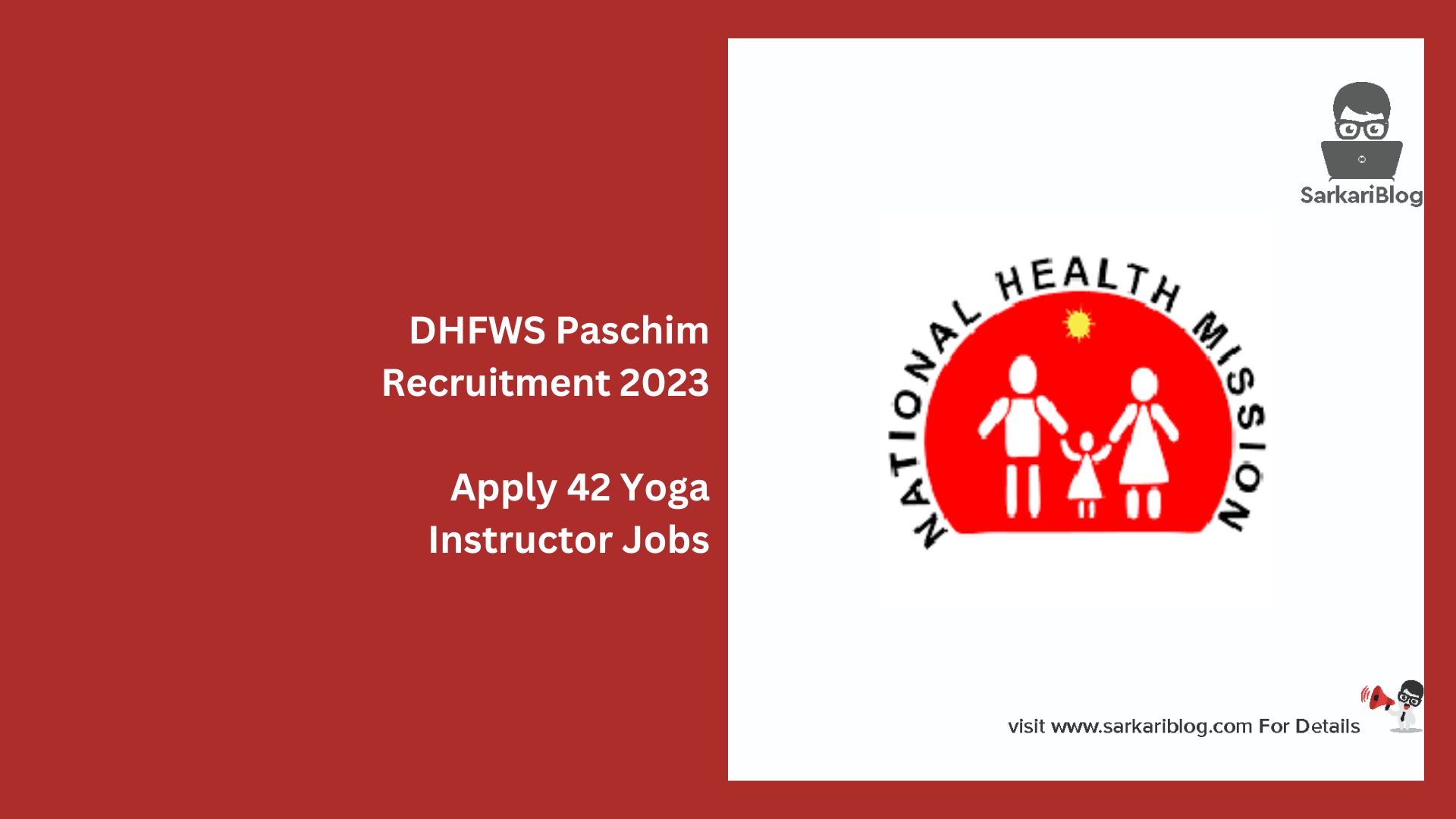 DHFWS Paschim Recruitment 2023