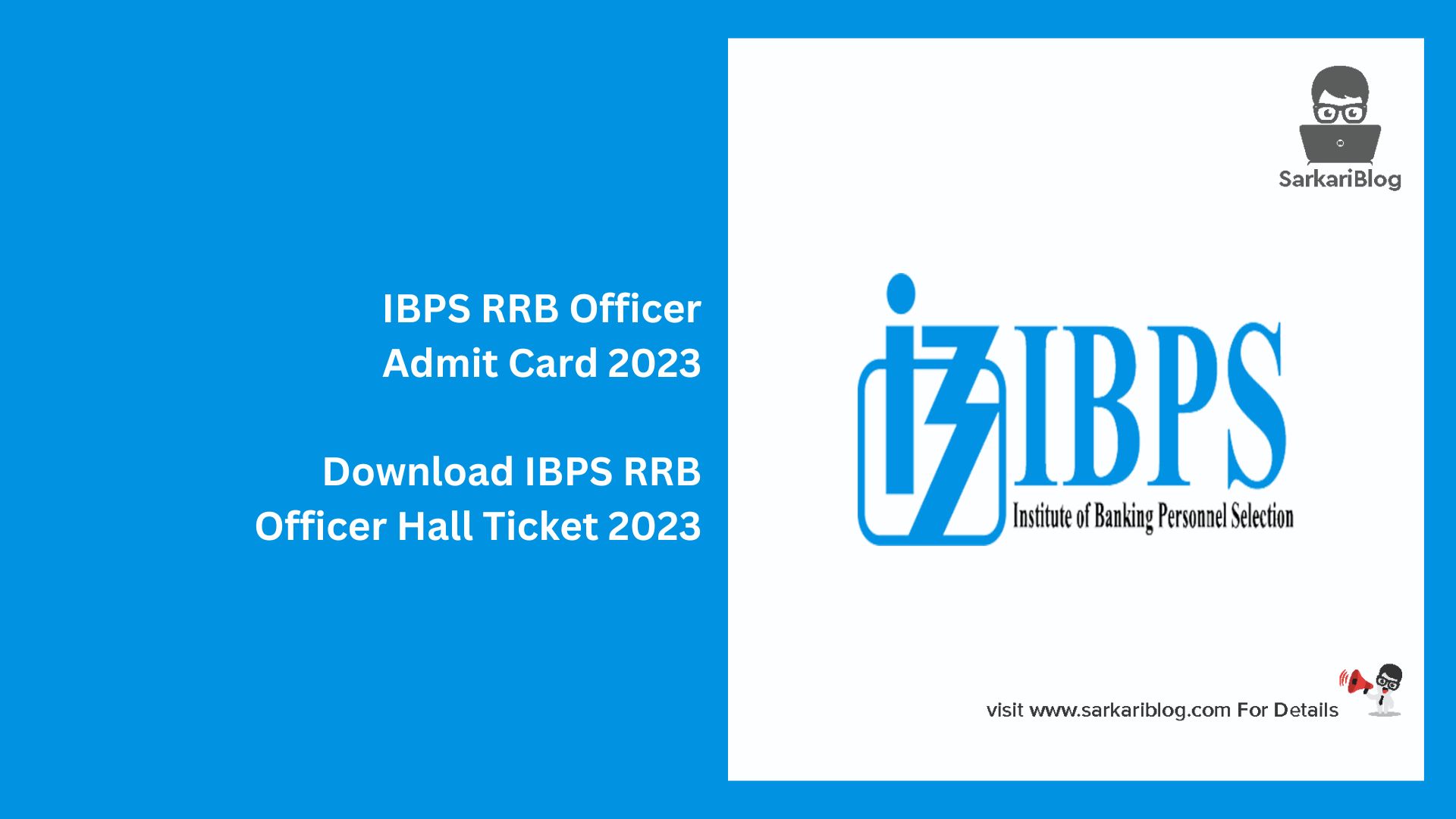 IBPS RRB Officer Admit Card 2023