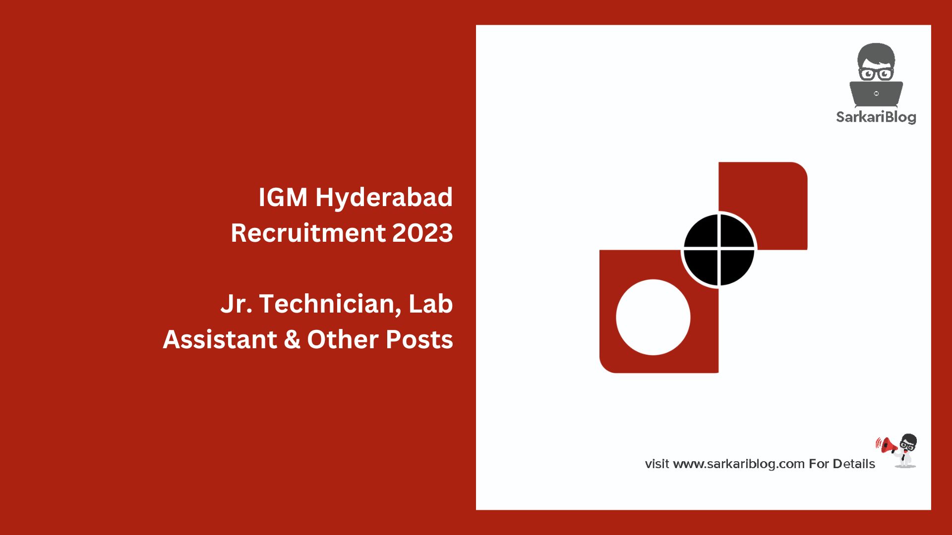 IGM Hyderabad Recruitment 2023