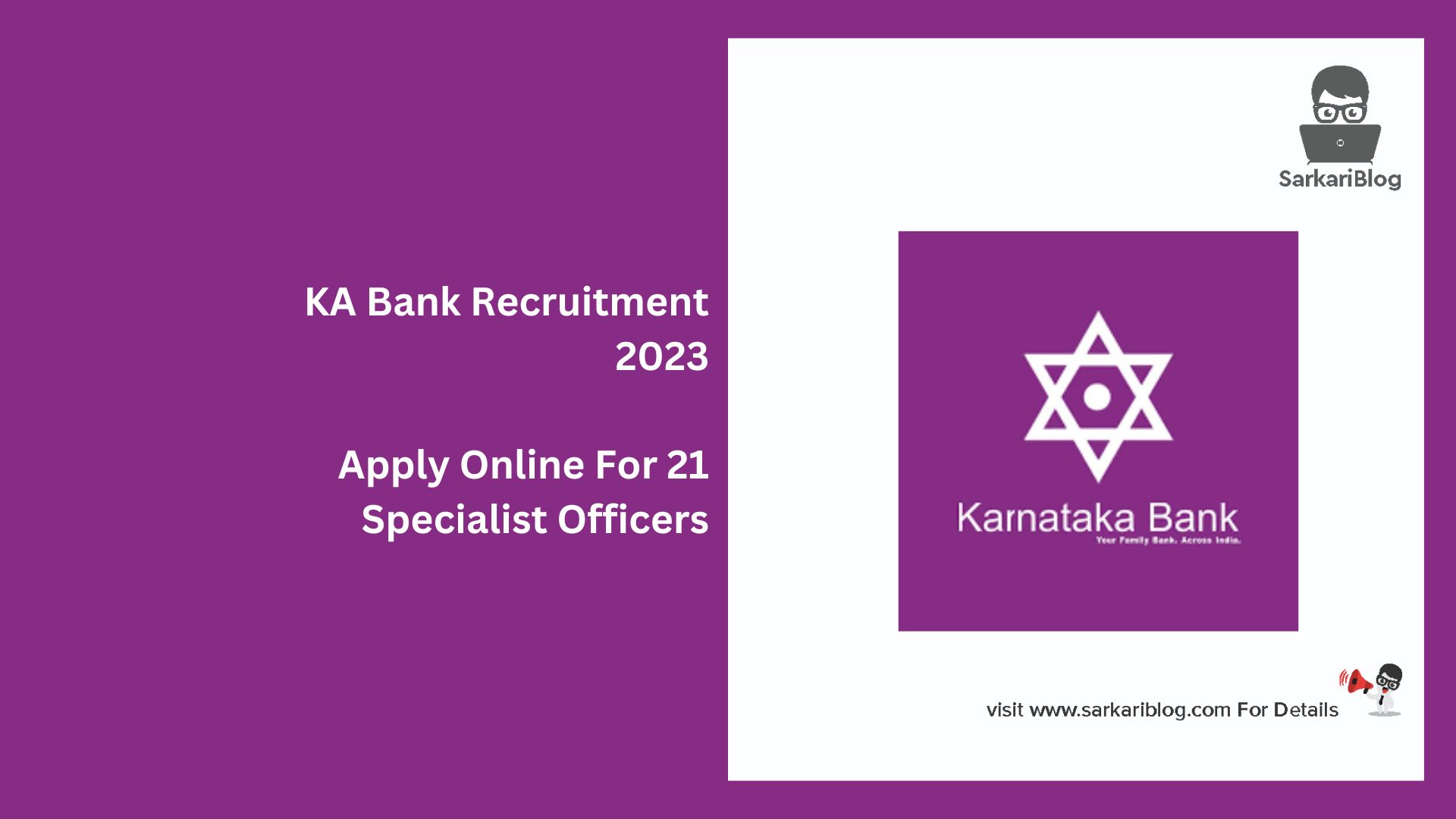 KA Bank Recruitment 2023