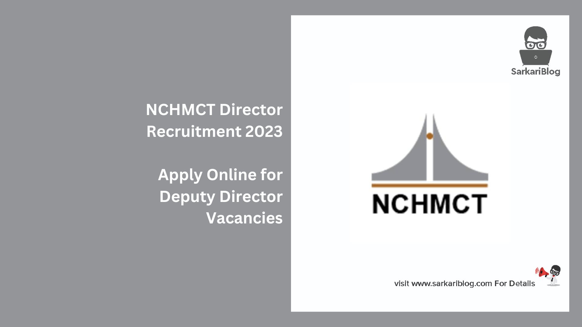 NCHMCT Director Recruitment 2023