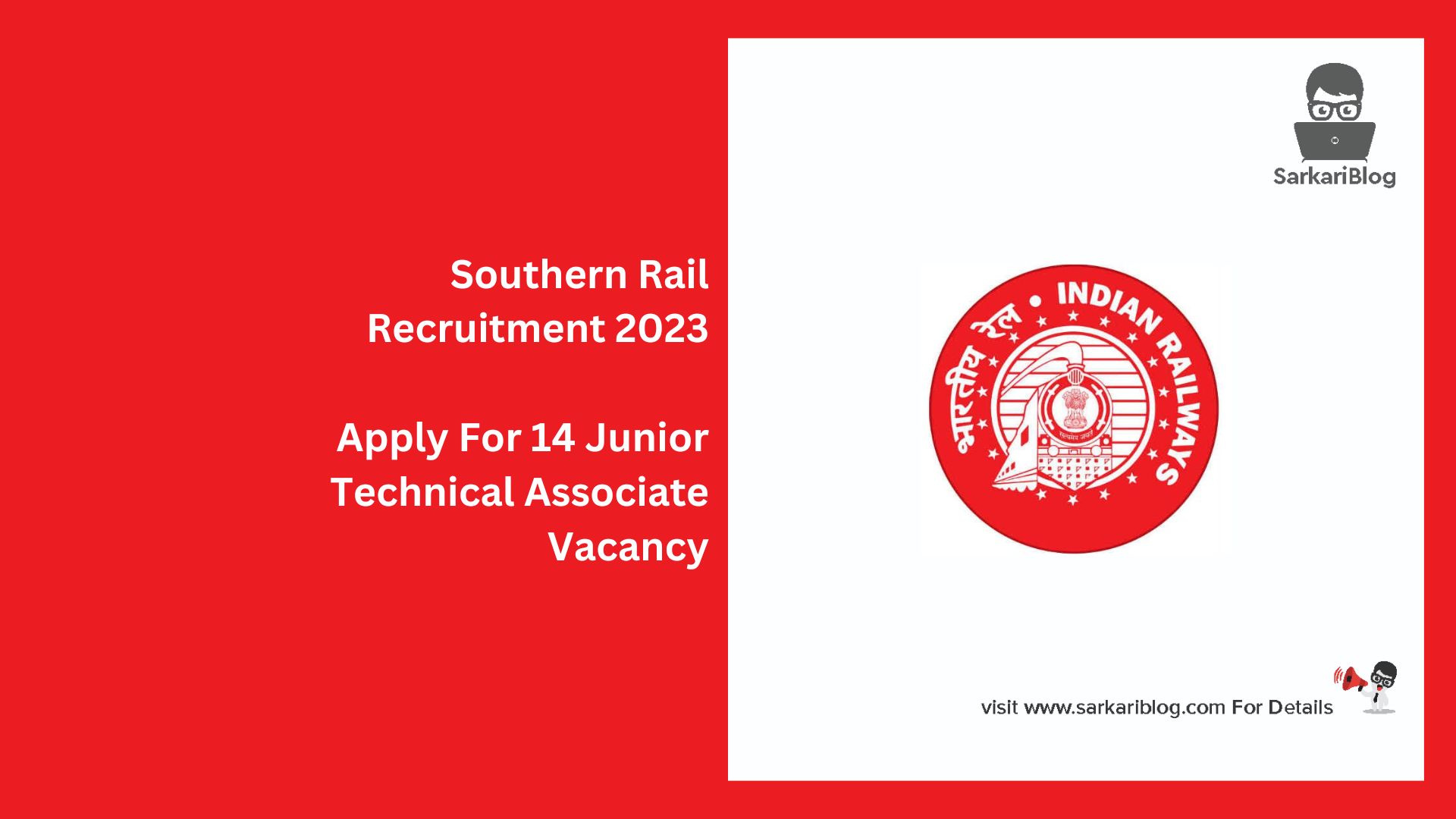 Southern Rail Recruitment 2023