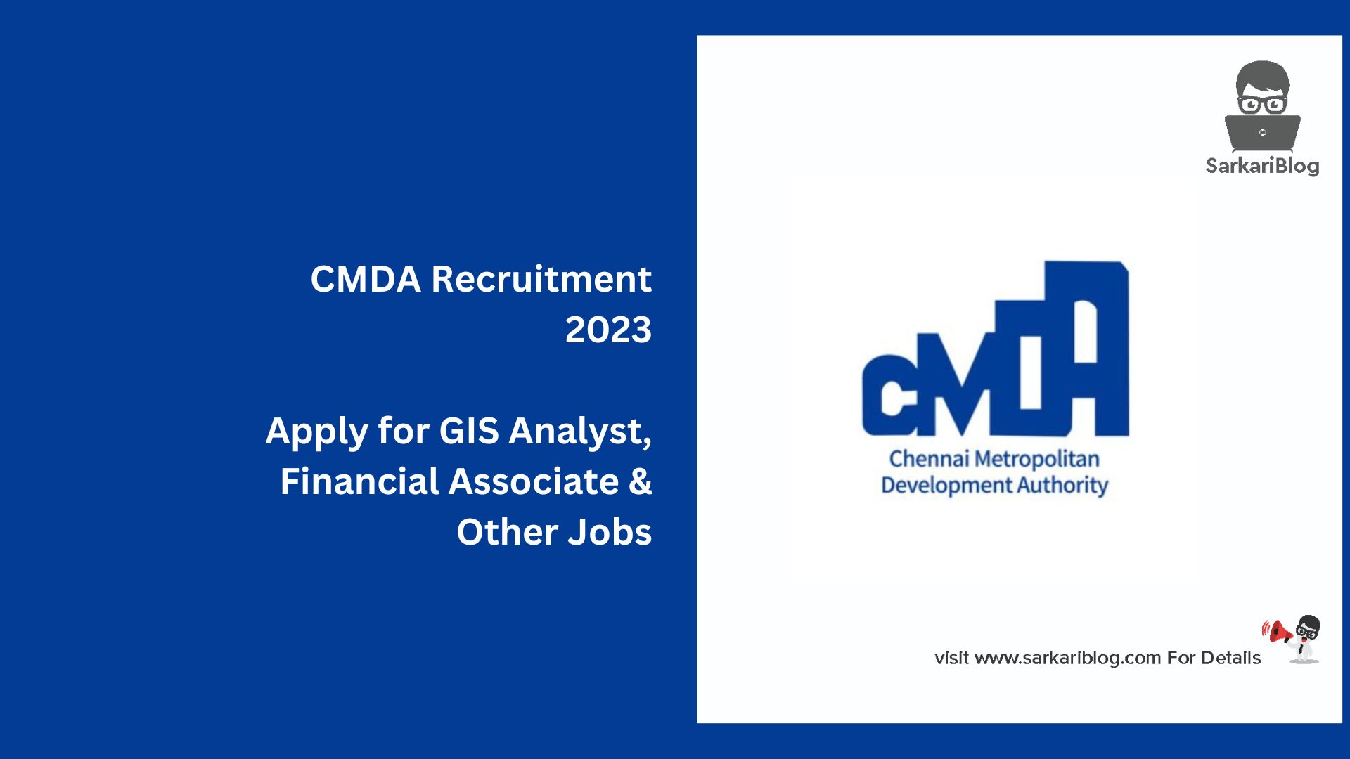 CMDA Recruitment 2023