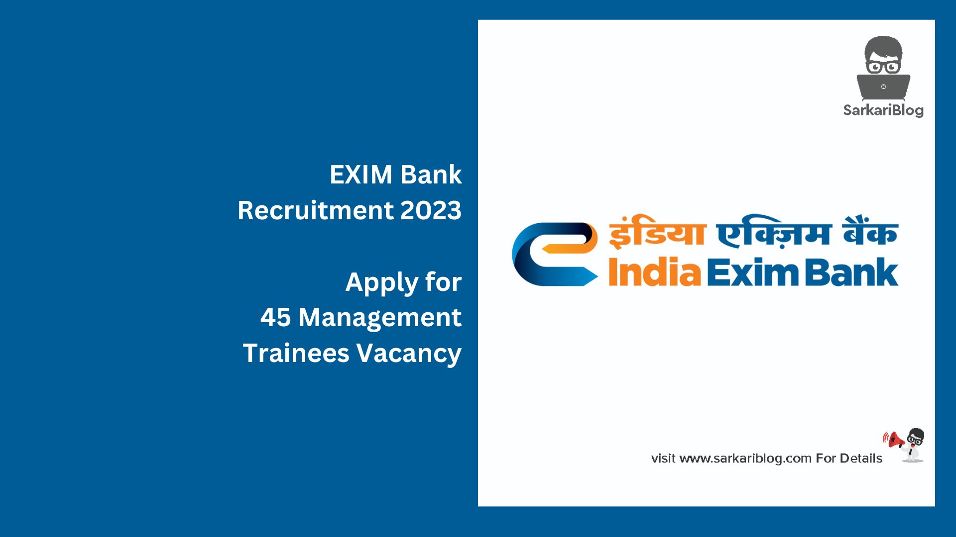 EXIM Bank Recruitment 2023