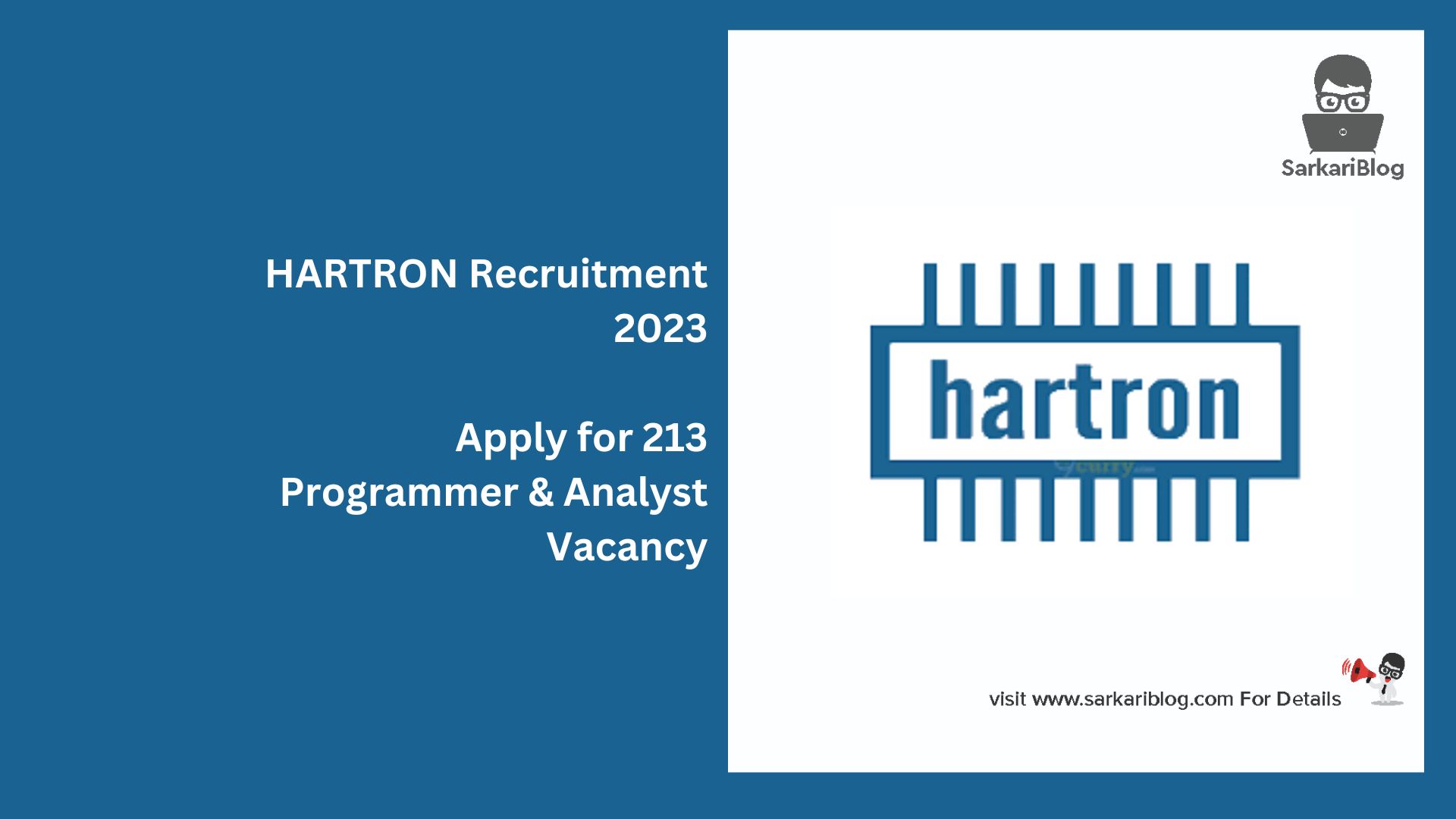 HARTRON Recruitment 2023