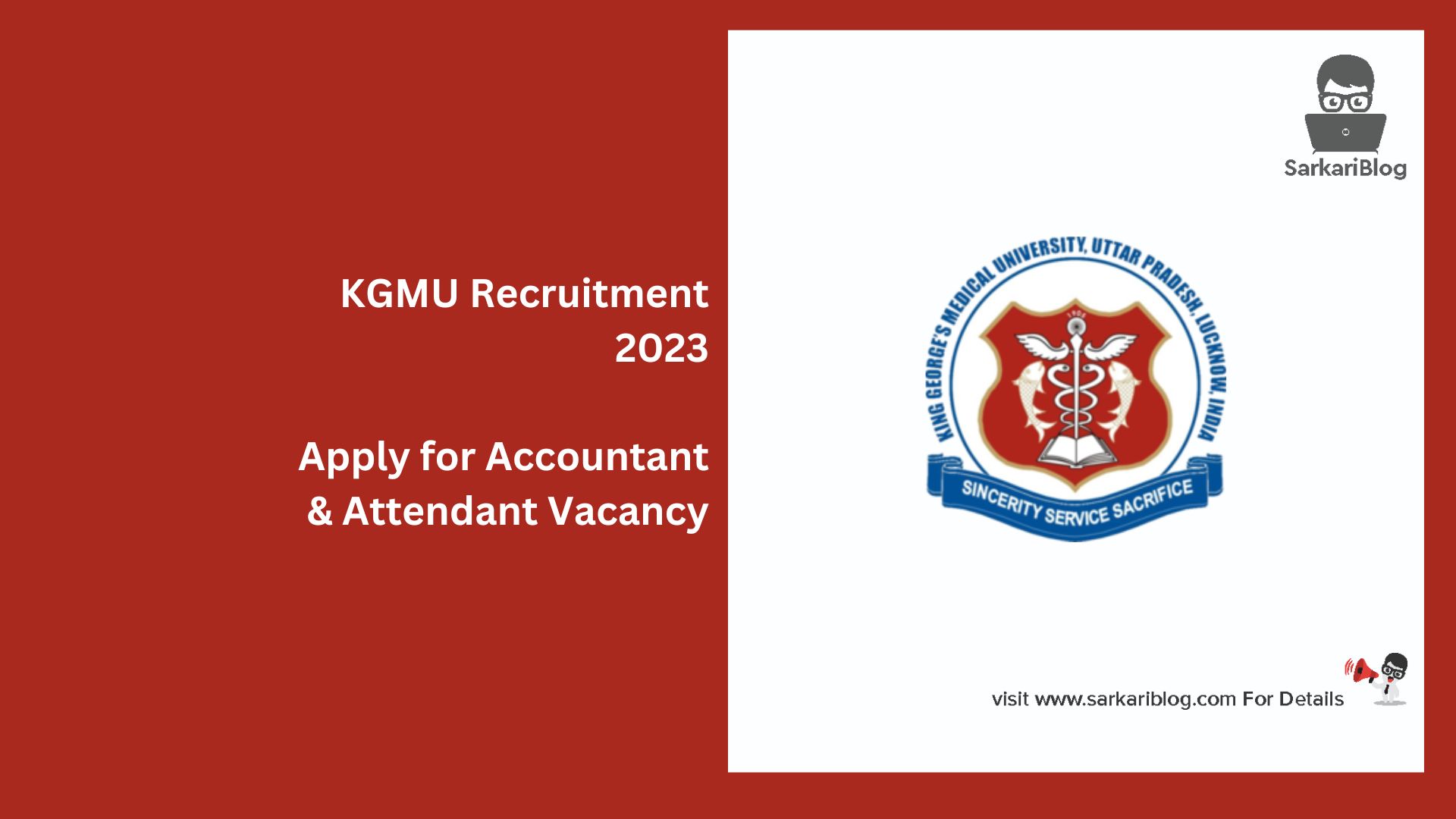 KGMU Recruitment 2023