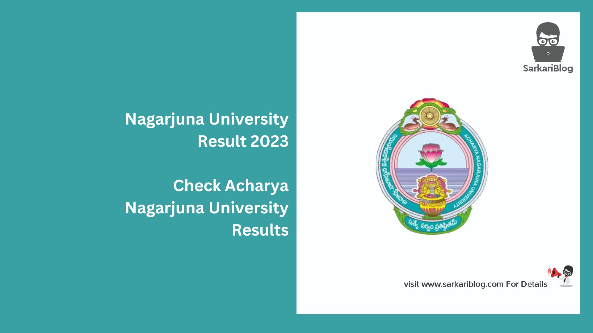 Nagarjuna University Result 2023