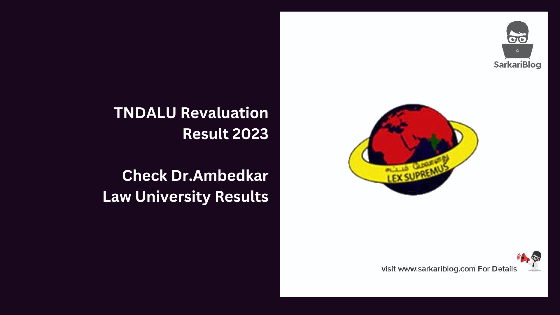 TNDALU Revaluation Result 2023