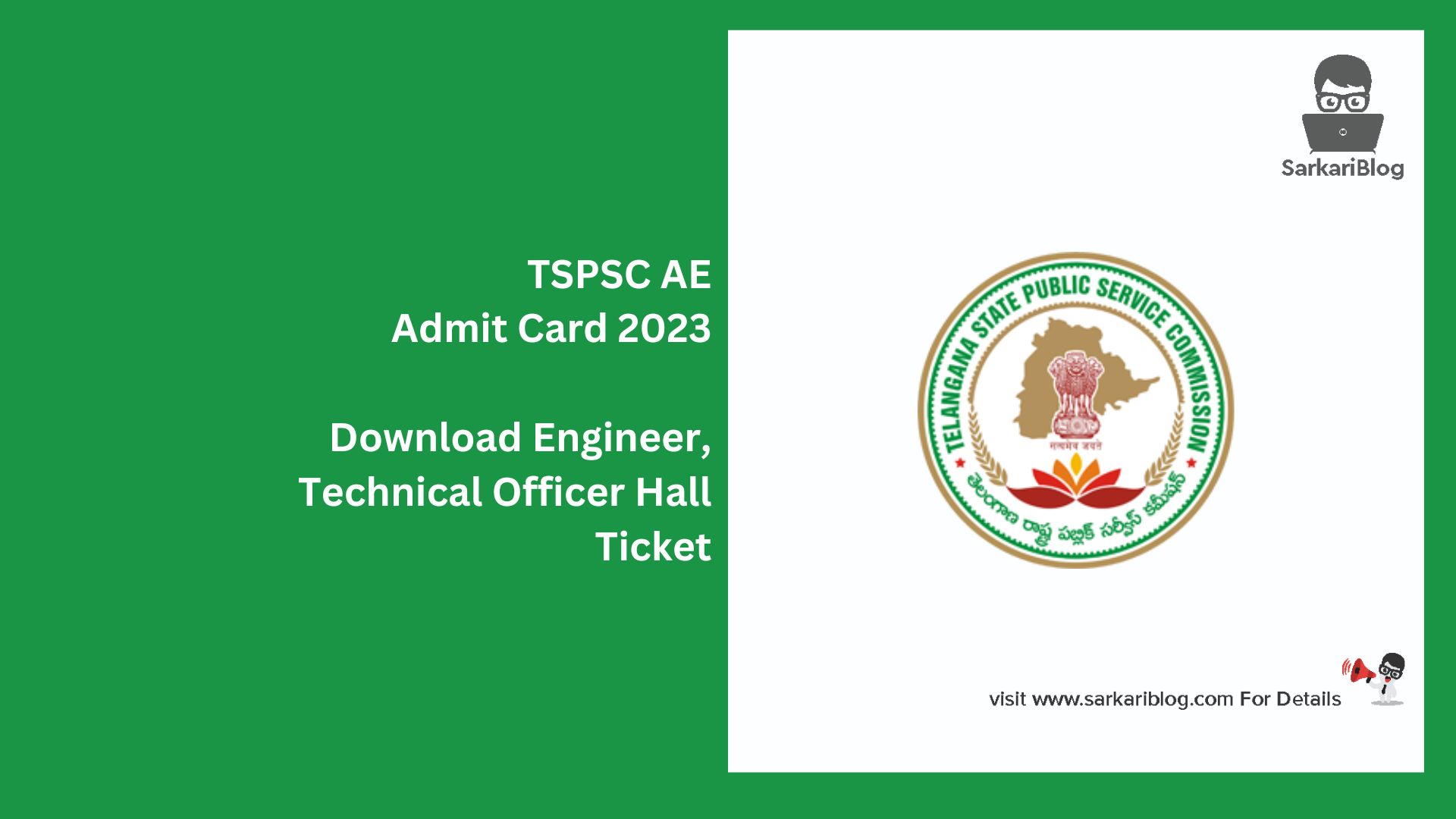 TSPSC AE Admit Card 2023